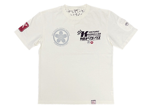 カミナリ　【レア　試作品】　半袖Tシャツ　OFF-WHITE　Mサイズ　KMT-206