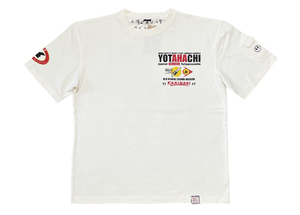 カミナリ　半袖Tシャツ　OFF-WHITE　XLサイズ　ちょっと難あり　KMT-112