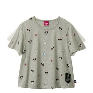 【ディズニー】総柄プリント半そでＴシャツ　(女の子　８０ｃｍ)