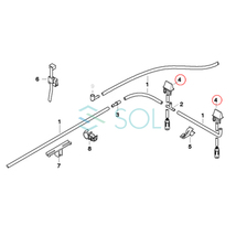 BMW E90 E91 E92 E93 ウォッシャーノズル 左右セット 320i 323i 325i 325xi 330i 330xi 335i M3 61667131299 出荷締切18時_画像3