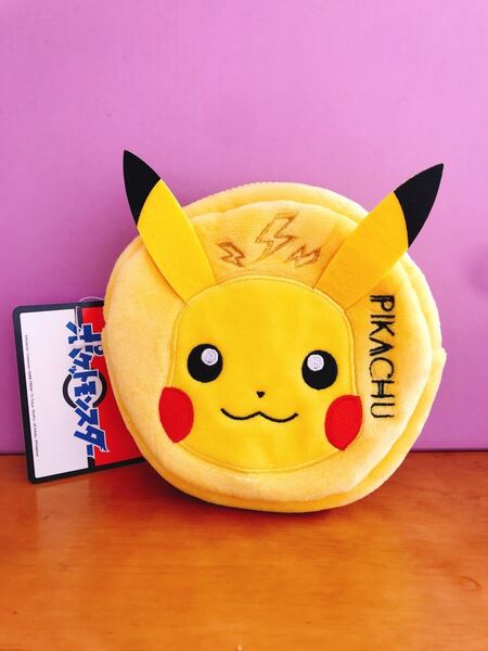 ポケモン アップリケサークルポーチ ピカチュウ