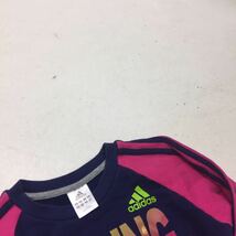 送料無料★adidas アディダス★スウェットトレーナー トップス★女の子 キッズ 子供 150★ネイビーピンク#40521sNj105_画像2