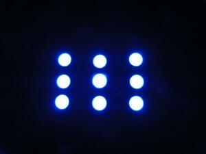 SMD 9連 LED ルームランプ　青 ブルー　カーテシ ドア トランク ランプ　ソケット付属　12V車　T10ウェッジ　T10×28～T10×42　BA9s