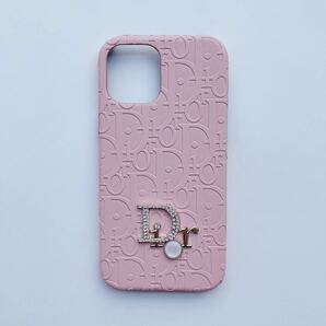 【最終在庫】 iPhone13proMAX スマホケース 真珠 保護カバー ピンクCASE