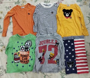 ミキハウスダブルビーロンT5枚&おまけのレギンス 90サイズ ミキハウスダブルB ダブルビー MIKIHOUSE Tシャツ