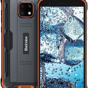Blackview BV4900 Pro スマートフォン SIMフリー 4GB+64GB 防水 防塵 耐衝撃 防水カメラ Android 5580mAh デュアル SIM(Nano) オレンジ