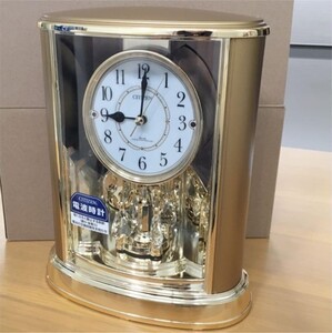 シチズン 新品 置き時計 パルドリーム 未使用品 金色 アナログ 電波 CITIZEN R659 4RY659-018の商品画像