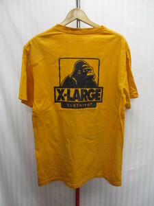 X-LARGE　エクストララージ　Tシャツ　メンズM　黄　ビッグロゴTシャツ　ビッグゴリラTシャツ　ボックスロゴTシャツ　半袖シャツ　05101
