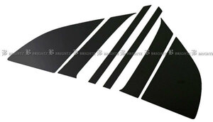  Elgrand E50 ATWE50 FLGE50 super specular stainless steel black plating pillar panel visor less for 6PC side cover PIL-BLA-135