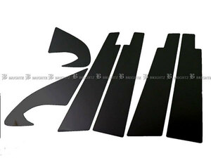 デュアリス KJ10 NJ10 超鏡面 ステンレス ブラック メッキ ピラー パネル バイザー有用 6PC カバー PIL－BLA－250