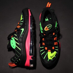 人気 美品 NIKE エアマックス98 ネオン 26.5 ナイキ AIR MAX 98 ストリート スニーカー ブランド
