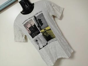 kkyj2510 ■ RAGEBLUE ■ レイジブルー Tシャツ カットソー トップス 半袖 グレーベージュ コットン M