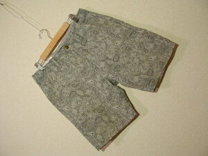 ssy4622 KAFIKA шорты серый #peiz Lee рисунок # общий рисунок no- tuck casual хлопок брюки сделано в Японии размер 1/S