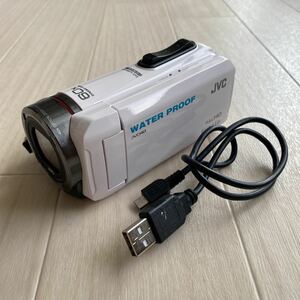 JVCケンウッド Everio FULL HD GZ-R300-W WATER PROOF 防水 デジタルビデオカメラ V138