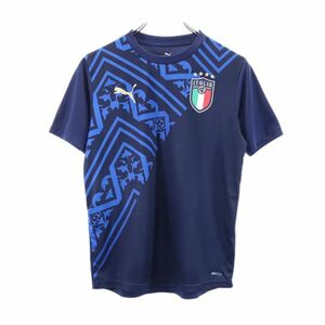 プーマ イタリア代表 アウェイスタジアム サッカーシャツ 164 ネイビー系 PUMA ロゴ キッズ 220520 メール便可