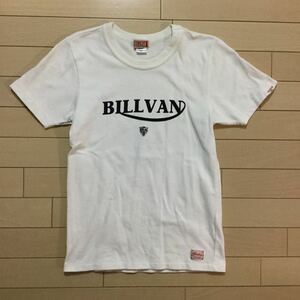 送料込 BILLVAN プリントT Sサイズ white USED ビルバン Tシャツ 白 古着 アメカジ