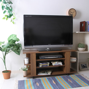  ТВ-тумба с роликами 24 type соответствует под дерево простой игра AV оборудование TV шт. TV панель телевизор панель medium Brown M5-MGKFGB00201MBR