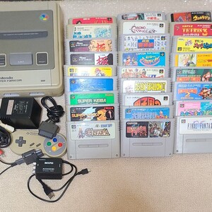 スーパーファミコンとゲームソフト26本セット