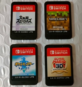 大乱闘スマッシュブラザーズ Special、マインクラフト、ポケットモンスターソード、スーパーマリオ3Dコレクション 4本セット