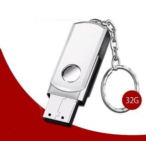 【32GB】USBメモリ USB2.0 USBメモリースティック 360°回転式