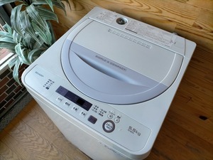 ◎SHARP シャープ 全自動洗濯機 ES-GE5C 洗濯容量5.5kg 幅565 奥行き540 高さ890 家電