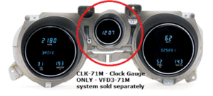 Dakota Digital dakota digital 71 72 73 Ford Mustang Clock Kit CLK-71M VFD3-71M for only Ford Mustang clock 