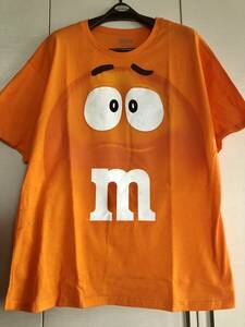 ■ ① M&M's Tシャツ アメリカサイズXL 綿100％　身幅60㎝　丈76㎝　エムアンドエムズ　未着用　コットン　大きめサイズ