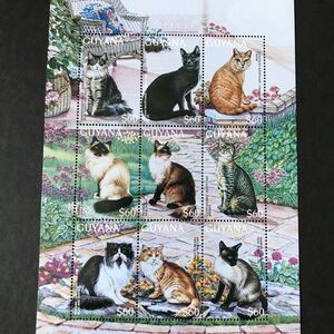 海外切手 猫 未使用