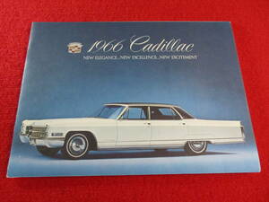 * GM CADILLAC 1966 Showa era 41 large size catalog *