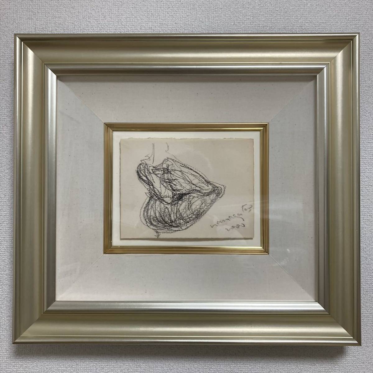 真作保証】工藤和男「網を繕う」油彩8号 直筆サイン 絵画 asrama