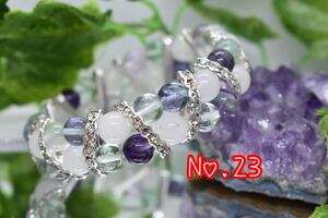 【 SALE】 No.23 天然石フローライトブレスレット・バングル