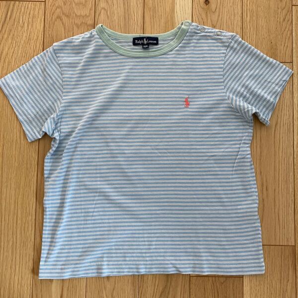 ラルフローレン ボーダーTシャツ 半袖Tシャツ マルチカラー 水色 ピンク 160 キッズ