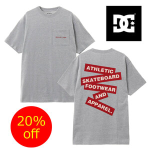 DC SHOES/ディーシーシュー メンズ 半袖Tシャツ 20 STICKER SS 5126J040_GRAY/Lサイズ