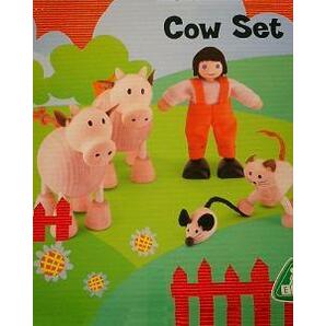 ◆木のおもちゃ 《牛やネコ》◆イギリスで購入、新品♪の画像2
