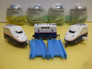 [*E4 series Shinkansen Max( current model obi color :.. color )4 both ] car window full .! double decker compilation [ Capsule Plarail ]