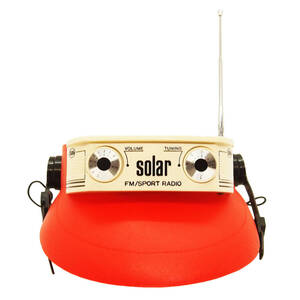 * radio /Solar FM SPORT RADIO/ solar sport radio /radio/ solar /FM radio / sport visor radio / sun visor / junk 