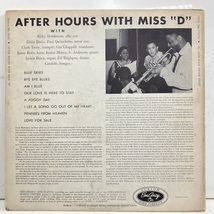 ●即決VOCAL LP Dinah Washington / After Hours with Miss D 2488 米盤、ドラマーDg Mono Coat黒文字Cvr ダイナ・ワシントン _画像4