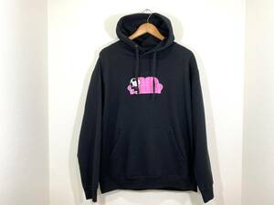 【LA発】COUCH SURF SKATE HOODIE プルオーバー フーディー L ブラック 黒 スヌーピー スウェット パーカー スケートボード カウチサーフ