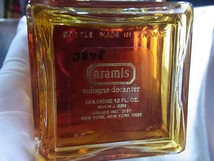 稀少 ヴィンテージ ARAMIS アラミス cologne decanter コロン 12FL.OZ デキャンター 香水瓶,ボトル/used コレクション,ディスプレーに_画像4