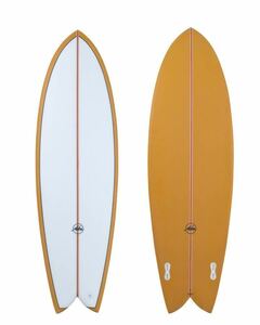 新品！未使用！大特価！2022モデル　ALOHA SURFBOARDS KEEL TWIN PU MUSTARD 6’4” 45.54L FCS2 