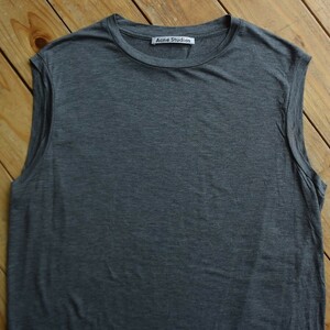 USA old clothes Acne Studios Acne s Today o no sleeve T-shirt lady's M size Sweden select designer's casual T1552