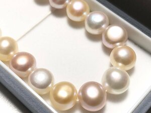  button pearl 56.5g pastel color 1.0. sphere necklace beautiful goods 