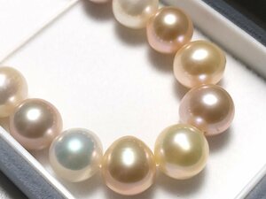  Drop pearl 59.0g pastel color 0.9.~1.0. sphere necklace beautiful goods 