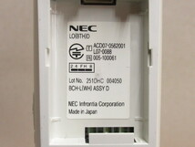 ▲Ω XG1 3375 保証有 NEC AspireX カールコードレス電話機 DTL-24BT-1D(WH)TEL 電池付 ・祝10000！取引突破！！_画像9