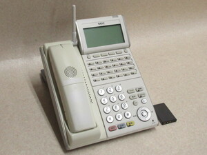▲Ω XG1 3375 保証有 NEC AspireX カールコードレス電話機 DTL-24BT-1D(WH)TEL 電池付 ・祝10000！取引突破！！