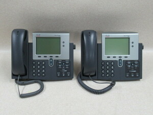 ・Ω ZZM1 11112◆) 保証有 きれい シスコ Cisco Unified IP Phone IP電話機 CP-7941G 2台セット・祝10000!取引突破!!