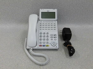 B1 1824◆・保証有 きれい NEC AspireX ITL-24D-1D(WH)TEL 24ボタンIP多機能電話機 アダプタ付 初期化済 同梱可