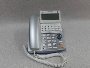 Ω ZQ1 084♪ 保証有 17年製 綺麗 saxa サクサ プラティア TD710(W) 18ボタン電話機 動作済み
