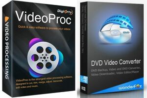 ①敏速対応【Ｗindows版】VideoProc Converter 4.7 ②敏速対応 WonderFox DVD Video Converter Ver26.3 2点セット GoPRo iPhone Andoroid 