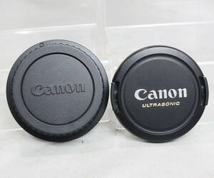 0308105 【並品 キヤノン】 Canon EF E-58USMレンズキャップ＆ レンズリアキャップ